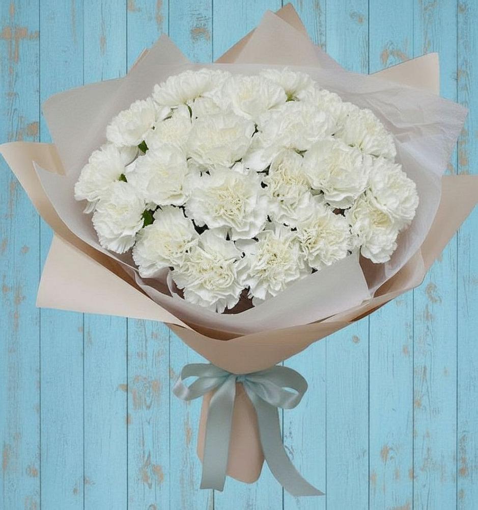 Букет цветов из: Гвоздики в Песчаном