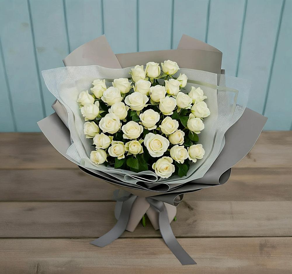 Букет Белоснежная нежность в Песчаном