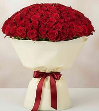 Букет 101 Красная роза Милано в Песчаном