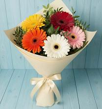 Букет цветов из:  Герберы в Песчаном