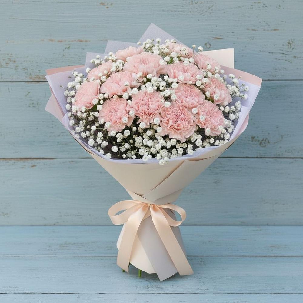 Букет цветов из: Гвоздики в Песчаном