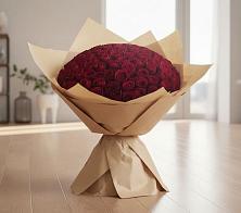 Букет 101 Красная роза #REPLACE_PRED# Песчаном