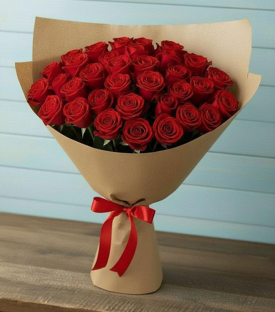 Букет Красные розы Милано в Песчаном