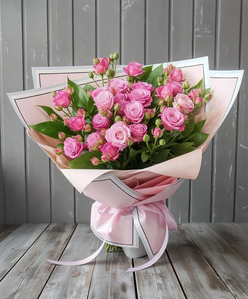 Букет Розовый кустик в Песчаном