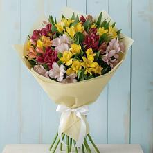 Букет цветов из:  Альстромерии #REPLACE_PRED# Песчаном