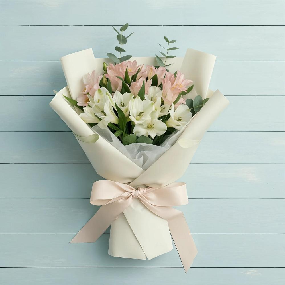 Букет цветов из: Альстромерии в Песчаном