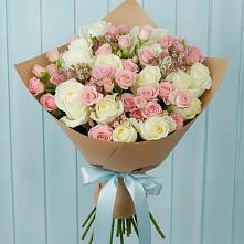Букет цветов из:  Розы #REPLACE_PRED# Песчаном